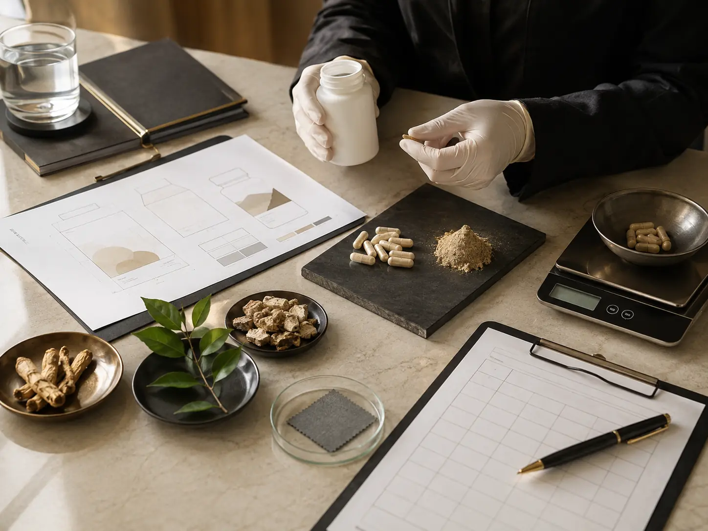 Illustrative image of ingredients and formulation